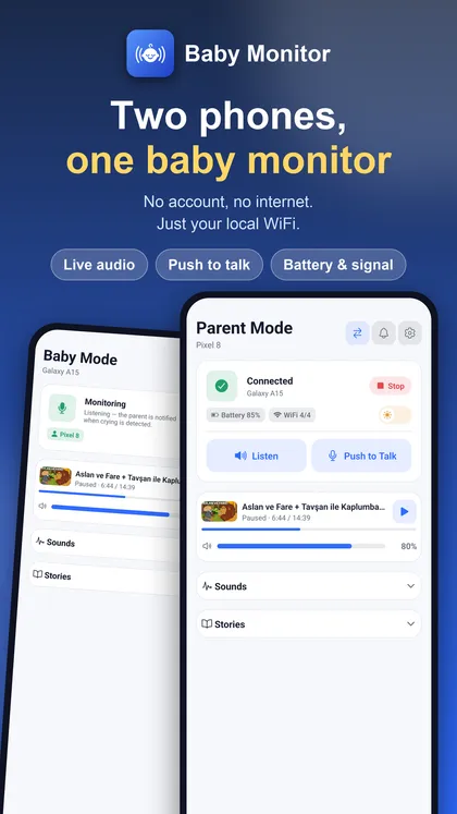 Baby Monitor on two phones