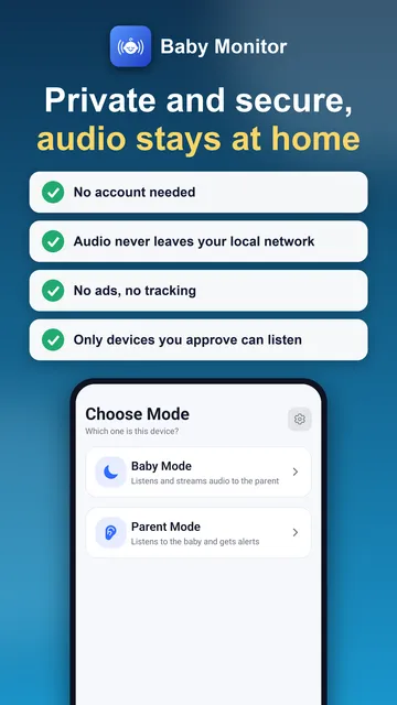 Private and secure: audio never leaves your local network